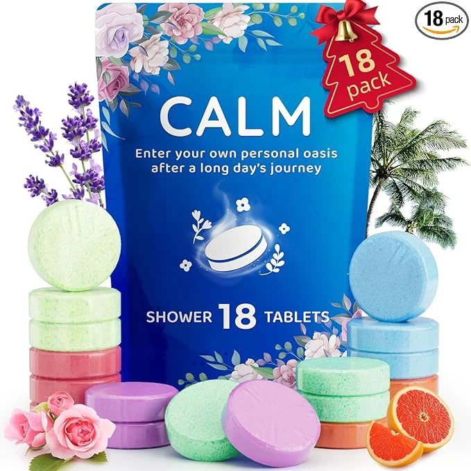Crafted 18-Pack Shower Steamers Aromatherapy Shower Bath Bombs Healthy
