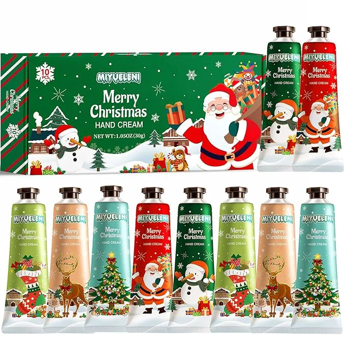 High-End 10 Pack Christmas Hand Lotion Gifts Set Easter Basket Stuffers Moisturizing Practical