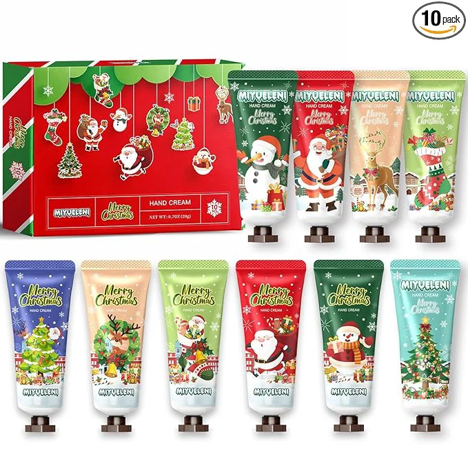 Minimalist 10 Pack Christmas Hand Lotion Gift Set Bulk Mothers Day Gifts Teacher Relaxed