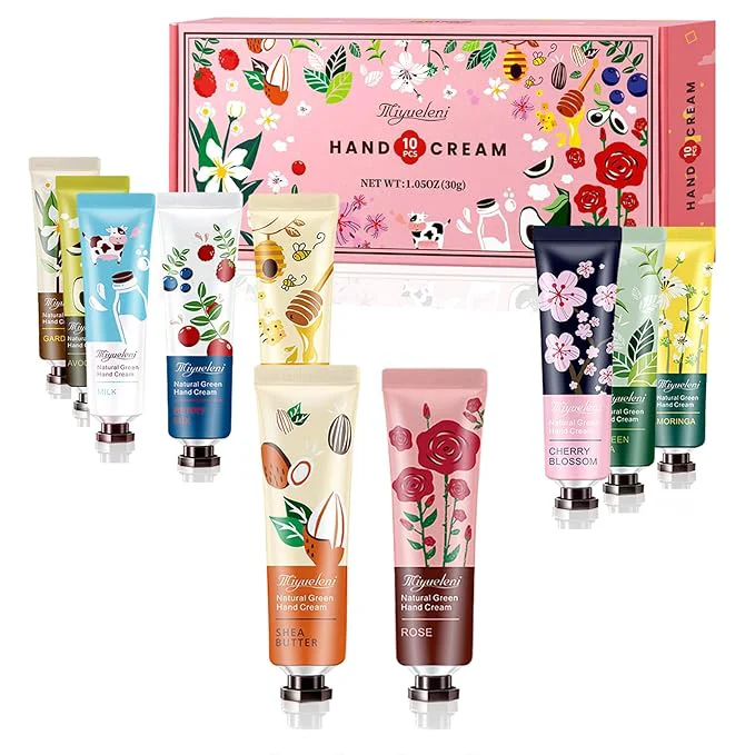 World-Class 10 Pack Hand Cream Gift Set Mothers Day Gifts Moisturizing Hand Lotion Travel Secure