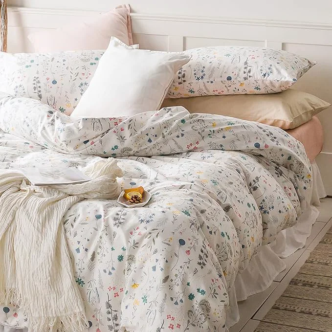 Proven HighBuy Vintage Style Twin XL Comforter Set Vibrant Floral Comforter Set Twin XL Soft for Kids Girl Cute Cottagecore Botanical Flower Bedding Comforter Fluffy Bedding Sets 3 Piece Comforter Set Official