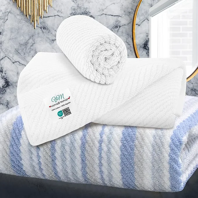 Excellent VOOVA MOVAS Towel Set for Bathroom Reusable