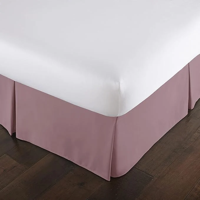 Next-Generation Southshore Fine Living Inc. California King Bed Skirt - 14 quot Drop Luxury Pleated Bed Skirts Cal King Bedding Dust Ruffle California King Bed Skirting Lavender Practical
