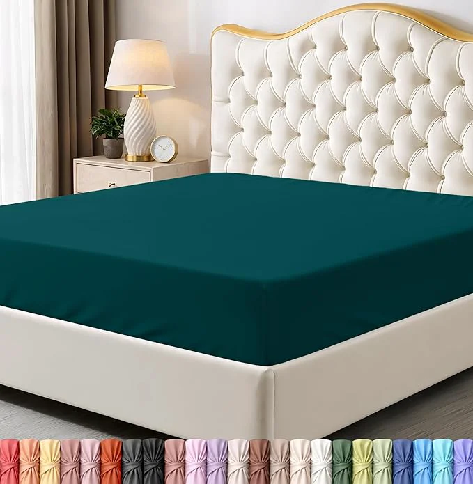 Smart Utopia Bedding Queen Fitted Sheet - Bottom Sheet - Deep Pocket - Soft Microfiber - Shrinkage and Fade Resistant - Easy Care -1 Fitted Sheet Only Teal Practical