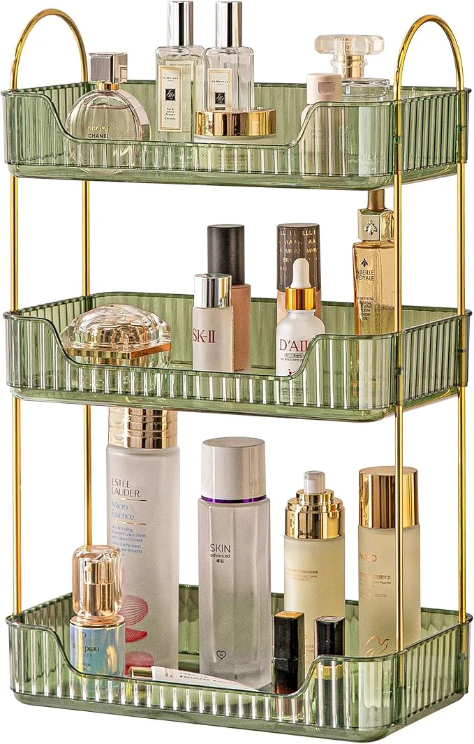 Proven Akinbas 3 Tier Bathroom Organizer Countertop Makeup Perfume Tray Skincare Classic