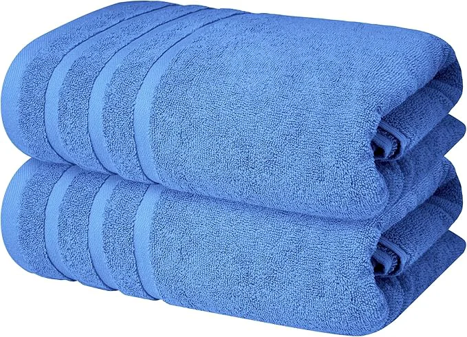 Eco-Friendly Infinitee Xclusives Cotton Luxury Bath Towels Set of 2 Relaxed