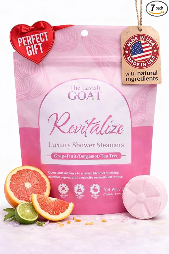 Convenient TLG Revitalize Shower Steamers Aromatherapy 7 Pack – USA Made Elite