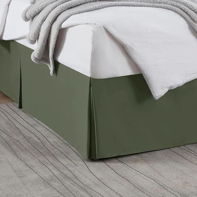 Advanced Nestl Blue Heaven Bed Skirt Queen Size - Queen Bed Skirt 14 Inch Drop - Brushed Microfiber Bed Skirts - Hotel Quality Pleated Bed Skirt - Shrinkage amp Fade Resistant High-Quality