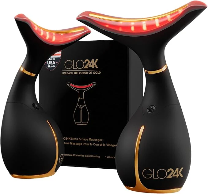 Top-Quality GLO24K 7 Color Beauty Device – Triple LED Action Vibration Technology Facial Fast