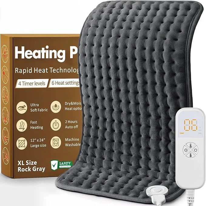 Fashionable Christmas Gifts Heating Pad for Back Shoulder Pain Cramps Relief Electric Organic