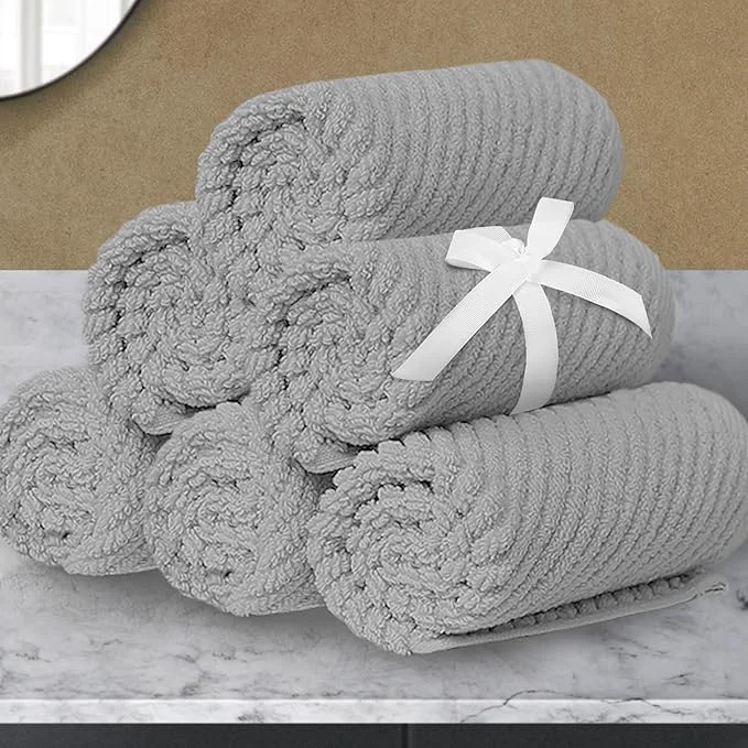 Innovative VOOVA MOVAS Grey Washcloths 6PC Healthy