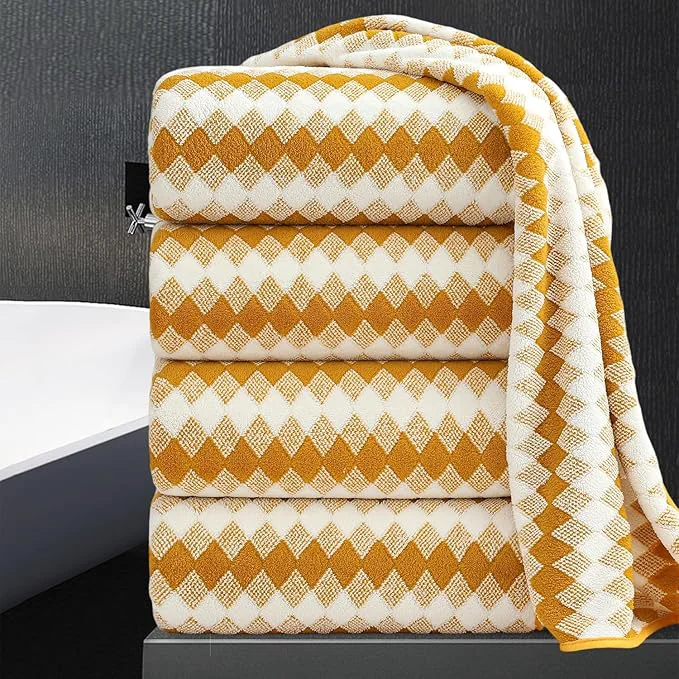 Excellent 4 Piece Bath Towel Set Oversized Bath Sheet 35 x70 Bathroom Towel Extra Large Responsible