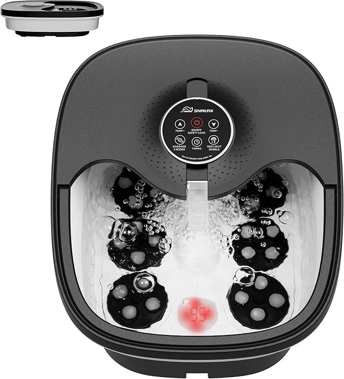 High-Performance Snailax Foot Spa Bath Massager Carefully Designed