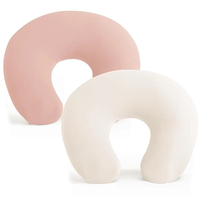 Selected Konssy 2 Pack Nursing Pillow Covers Stretchy and Soft Nursing Cover for Breastfeeding Pillows Pillow Slipcover for Baby Girls Boys Newborn Beige Pink Standard Relaxed