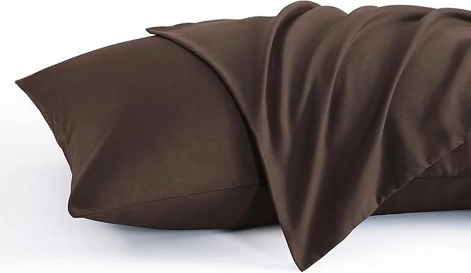 Innovative NTBAY Toddler Pillow Cases Set of 2 2 Pack Brushed Microfiber 14x20 Pillow Cases Soft Wrinkle Fade Stain Resistant Dark Brown Pillow Cases with Envelope Closure 14x20 Inches Dark Brown Elite