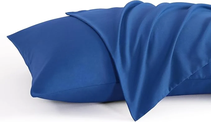 Elegant NTBAY Standard Pillow Cases Set of 2 2 Pack Brushed Microfiber 20x26 Pillow Cases Soft Wrinkle Fade Stain Resistant Royal Blue Pillow Cases with Envelope Closure 20x26 Inches Royal Blue Green