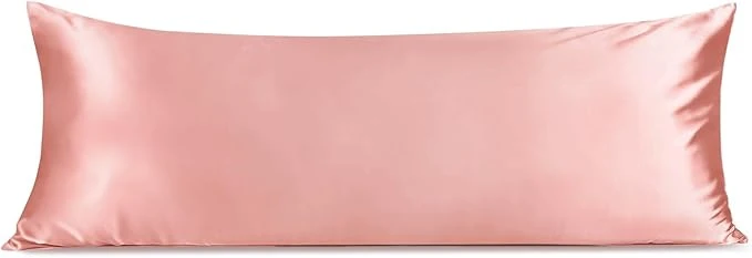 Top-Quality INFIIXSO Body Pillow Cover with Zipper Luxury Mulberry Silk Body Pillow Case 20x54 Inches Ultra Smooth and Soft Cooling Long Pillowcase Gift for Women Men Blush Pink Selected
