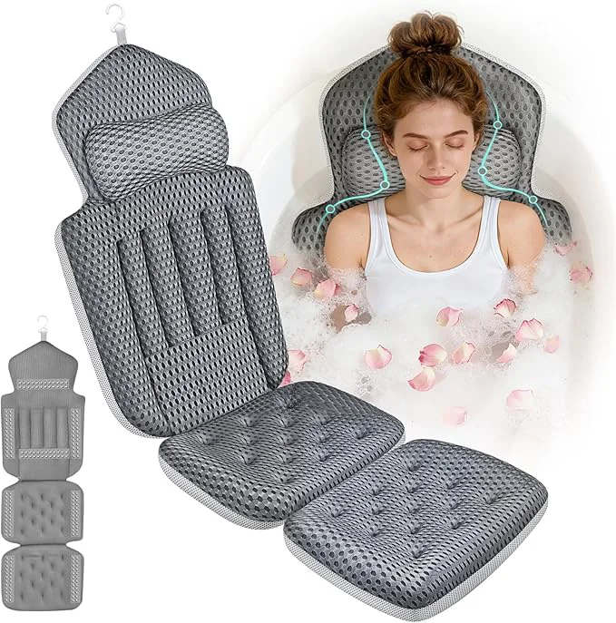 Artisan Upgraded Full Body Bath Pillow for Bathtub Luxury Thick Bath Cushion for Organic