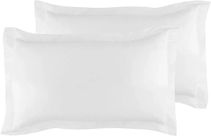 King Pillow Shams Set of 2 White Pillow Shams King Size 20x36 Pillow Covers Egyptian Cotton 600 Thread Count Soft Skin Friendly Cushion Cover Cases Decorative Pillow Shams for Bed Luxury