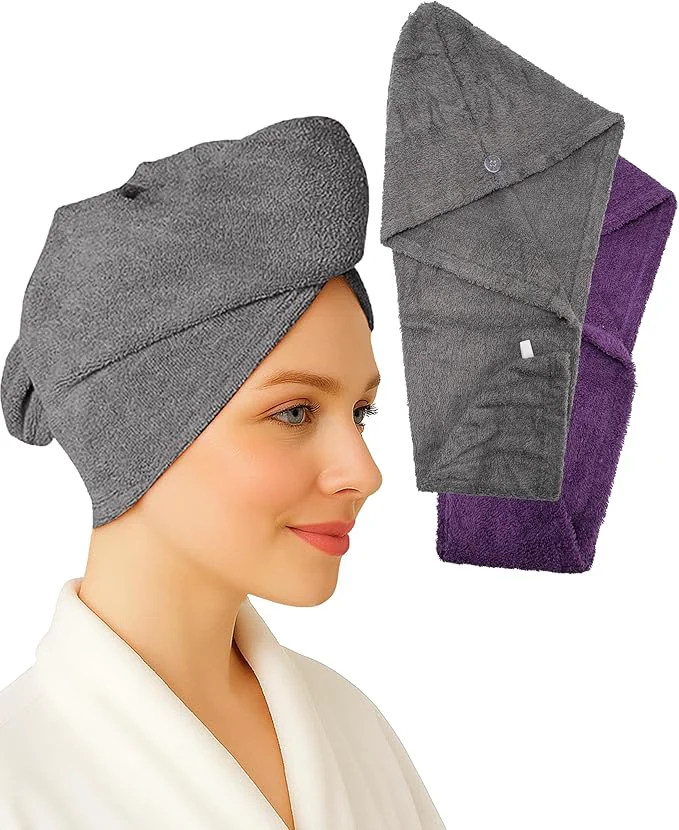 Healthy Textila Cotton Hair Wrap Towels Expertly Made