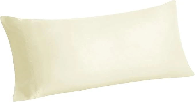 Fast BEDELITE Body Pillow Cover Rayon Made from Bamboo Cooling Body Pillow Pillowcase for Hot Sleepers and Night Sweats Breathable amp Silky Soft Full Long Pillow Case Cover Cream 20x54 Inches High-Grade