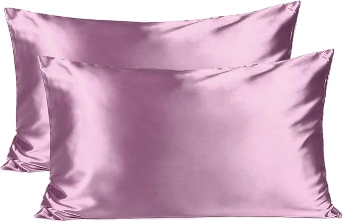 High-End Yani Satin Pillowcase Silk Pillow Cases for Hair and Skin with Zipper Standard Pillow Cases Set of 2 for 20 quot x26 quot Exquisite Packaging for Women Men World-Class