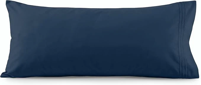 Powerful Elegant Comfort Luxury Ultra-Soft 1-Piece Body Pillowcase - 1500 Premium Hotel Quality Microfiber Double Brushed - Wrinkle Resistant Body Pillowcase Size Navy Blue High-Quality