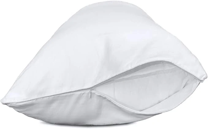 Secure Precoco Body Pillow Pillowcase Cotton White Body Pillow Cover with Double Zipper 20 quot x 54 quot Super Soft 600 Thread Count Case Covers for Easy Put in amp Off 1 Pack Efficient