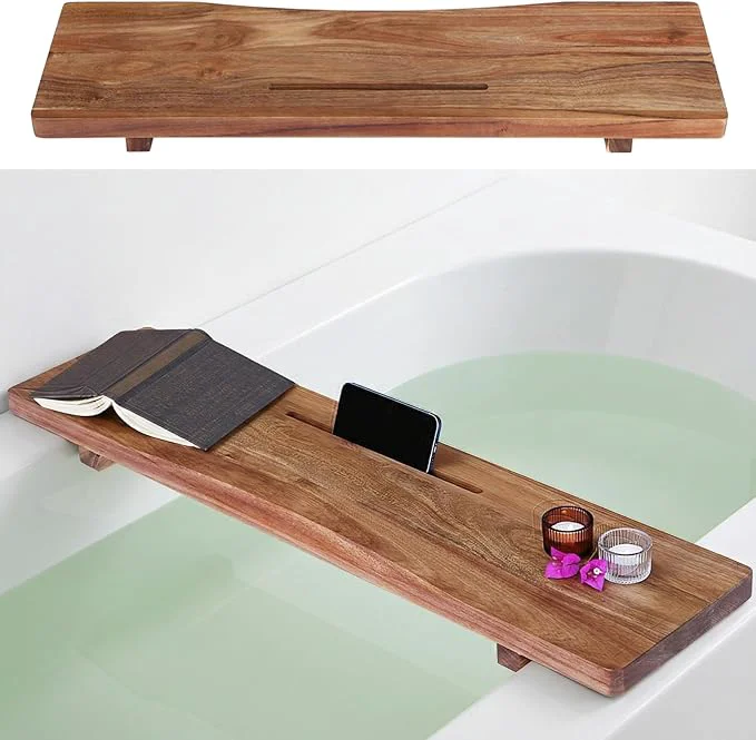 Next-Generation Premium Acacia Wood Bathtub Tray Caddy Artisan