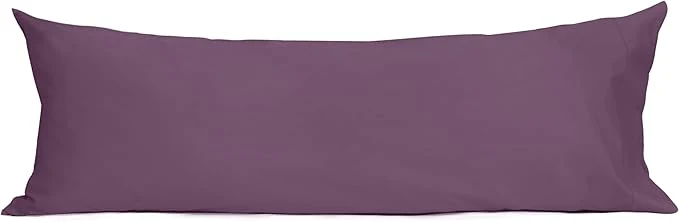 Exclusive Sunflower Body Pillowcase Cotton Long Pillow Cover Case Envelope Closure 1 Pack 20×54 inches Dark Purple Soft and Breathable Casual