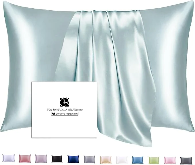 Reliable Silk Pillowcase King Size for Hair and Skin with Hidden Zipper Ravmix Both Sides 21Momme Mulberry Silk Cooling Pillow Case 20×36inches 1PCS Aqua Green Stylish