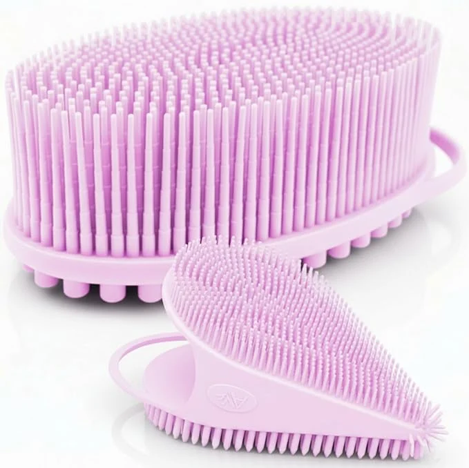 Unique Avilana Premium Body Scrubber and Face Brush Set World-Class