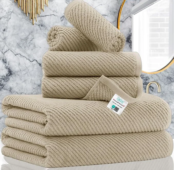 First-Class VOOVA MOVAS Tan Bath Towels Long-Lasting