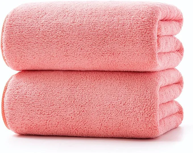 Refined Lumimi Towels 2 Piece Soft Microfiber Bath Towel Set Salon Gym Yoga Travel Certified