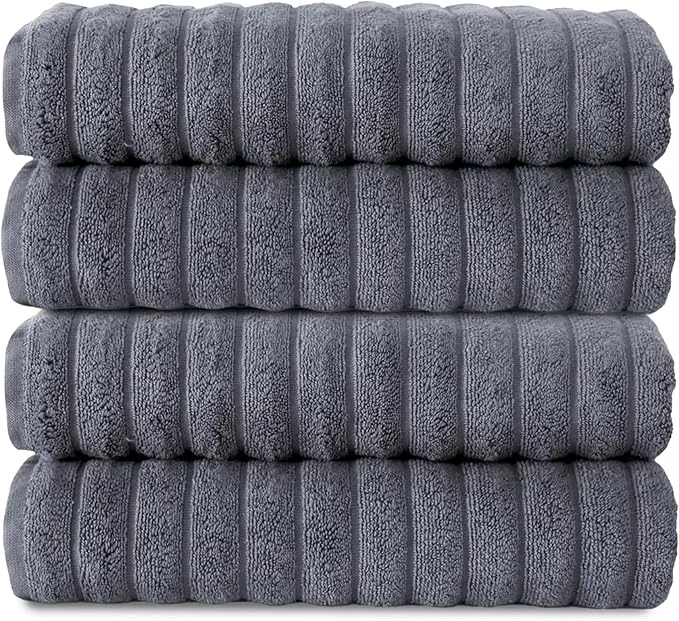Modern Classic Turkish Towels CTT Premium 4 Pack Bath Towels Set Made Genuine