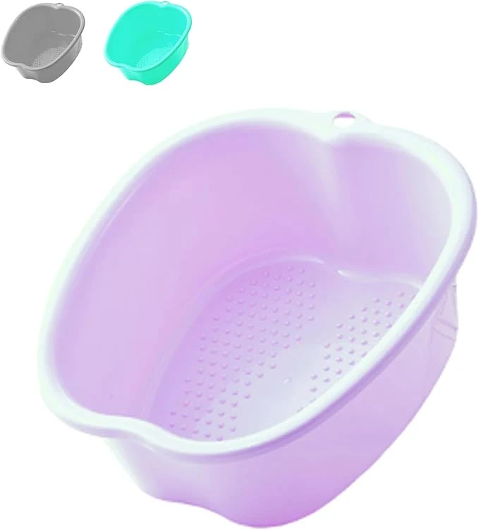 Consistent AXLOFO® Foot Soaking Bath Basin Large Plastic Foot Soaking Tub Feet Massage Traditional