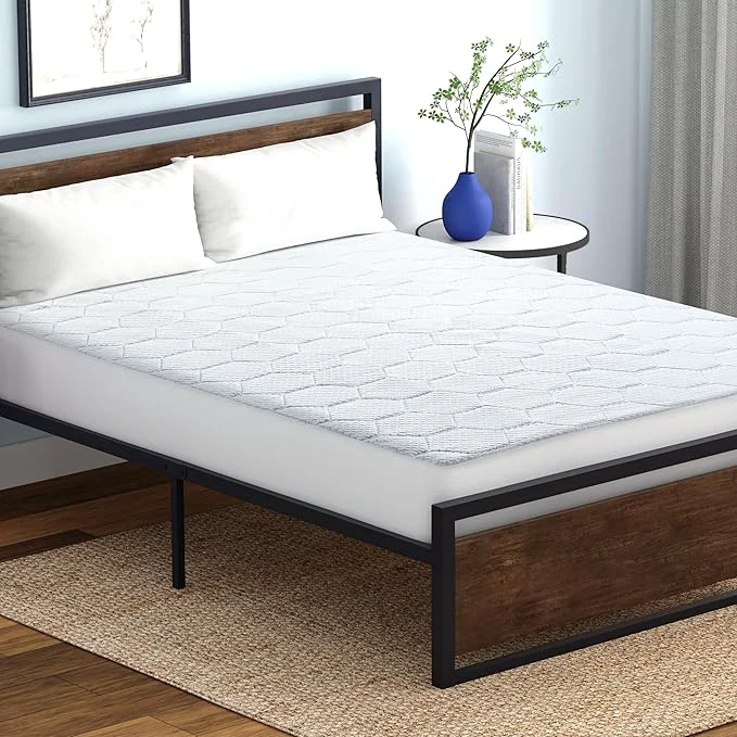 Trendy Vibe Cooling Quilted Memory Foam Mattress Pad King Superior