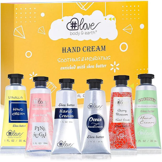 Minimalist BODY EARTH LOVE Hand Cream Gifts Set Mothers Day Gifts User-Friendly