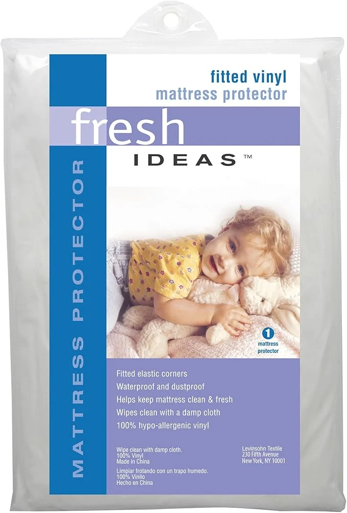 Easy-to-Use Levinsohn Fresh Ideas Waterproof Mattress Protector Vinyl Hypoallergenic Twin Stylish