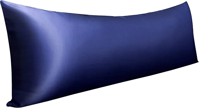 Proven NTBAY Satin Body Pillowcase for Hair and Skin Luxurious and Silky Pillow case with Envelope Closure 20x54 Inches Navy Blue Expertly Made