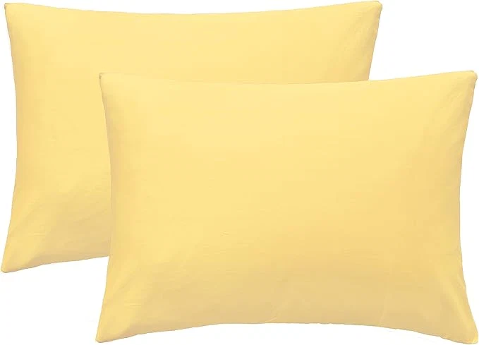 Proven iMaylex Soft Egyptian Cotton Zipper Closure Pillowcases Cozy and Lightweight Pillow Case Set of 2 Apricot Standard 20 quot x 26 quot Refined