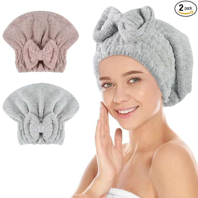 Advanced SUNLAND Large Microfiber Hair Drying Caps Modern
