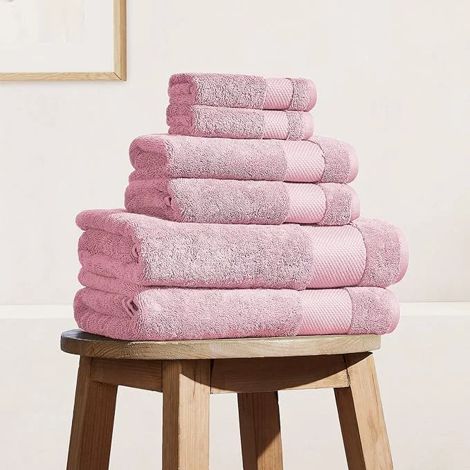 Verified BIOWEAVES Organic Cotton Bath Towel Set 700 GSM Plush 6-Piece Premium Sophisticated