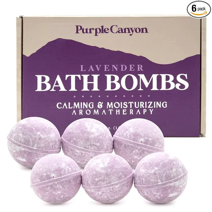Lightweight Purple Canyon Lavender Bath Bombs Soft