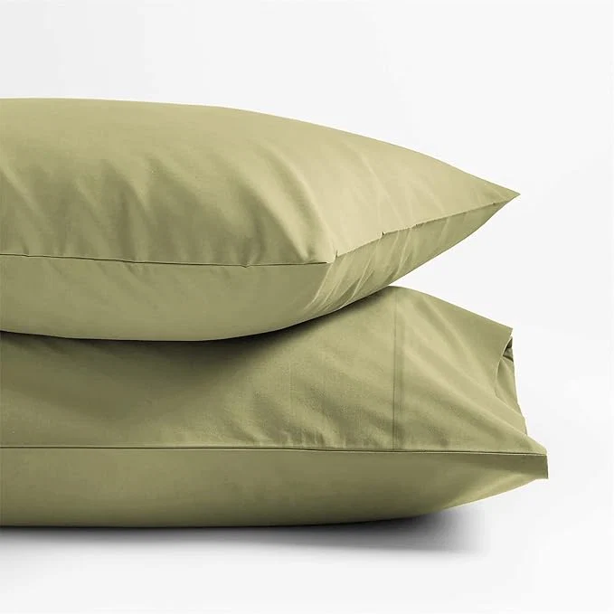 Organic TEXAS LINEN CO. Luxury Egyptian Cotton King Pillow Cases Set of 2-1000 Thread Count Pillowcases for Sleeping Soft Cooling Pillow Cover Extra Long Staple Hotel Quality Pillow Cases - Sage Green Fashionable