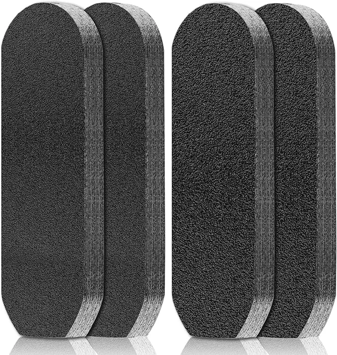 Clean Flutesan 80 Pcs Stainless Steel Foot File Refills 180 Grit and 120 Grit Optimized