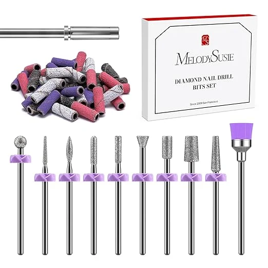 Solid MelodySusie Nail Drill Bits Nail Gel Polish Remover Tool Artisan