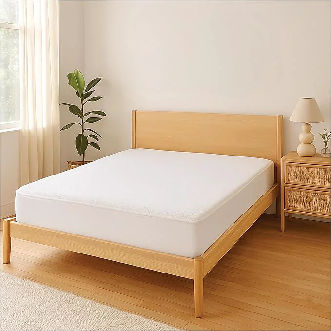 Clean Snuze Soft Terry Mattress Protector – King Size Waterproof Cover – Soft Breathable Machine Washable Fits Up to 20 Deep Mattress Powerful