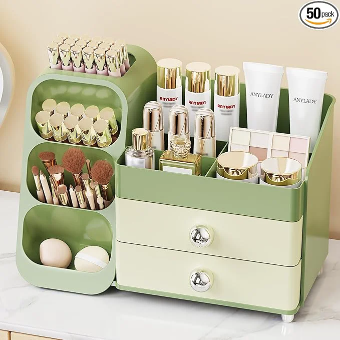 Luxury Anylady Large Capacity Makeup Organizer Countertop Refined