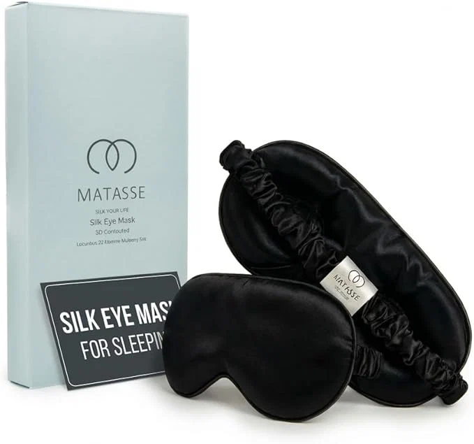 Fine MATASSE Mulberry Silk Sleep Mask 22 Momme Grade 6A Trendy